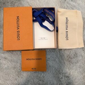 Louis Vuitton Orange Box with Blue Ribbon